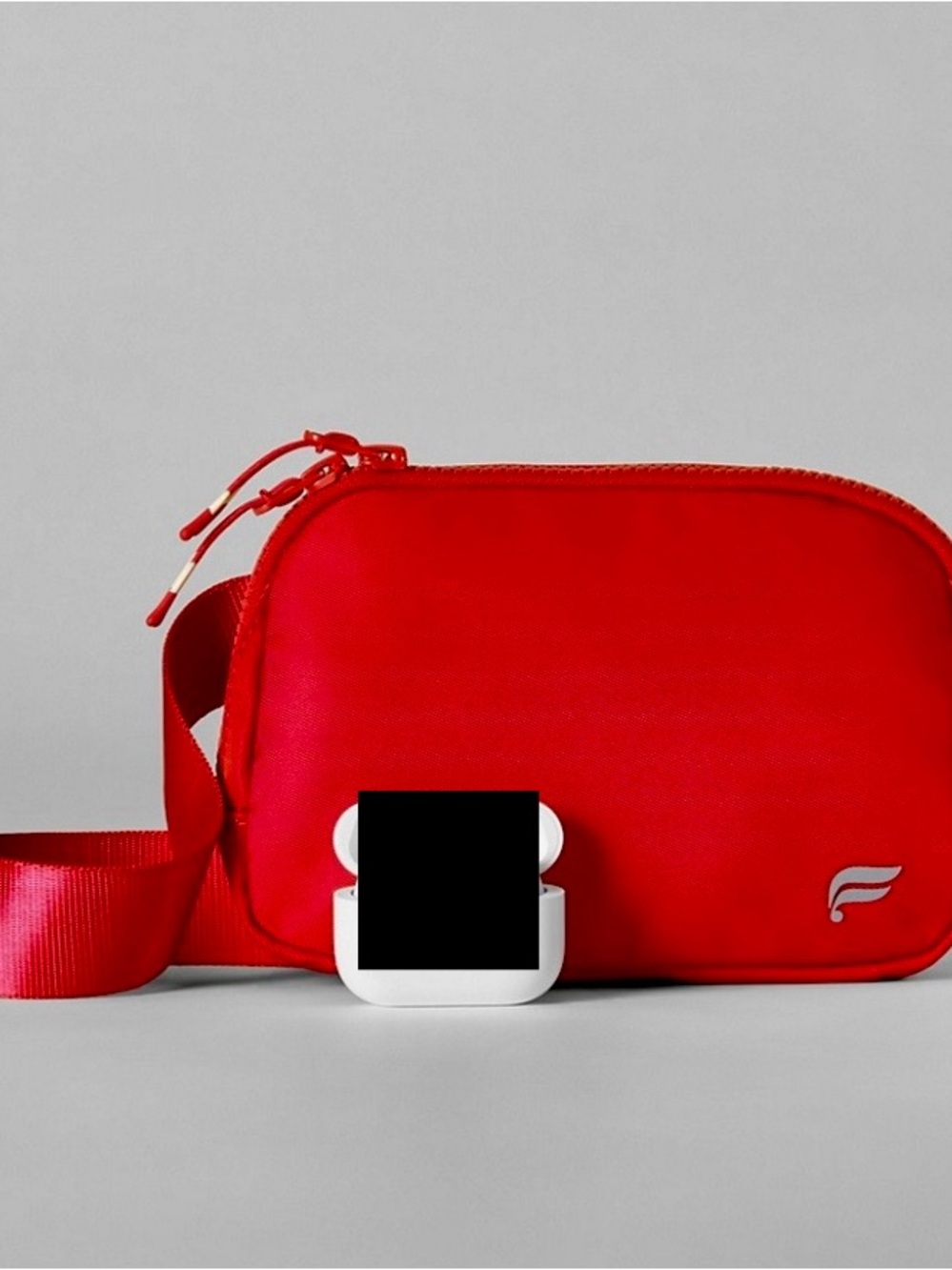 Fabletics Bold Red Crossbody (no AirPods included)